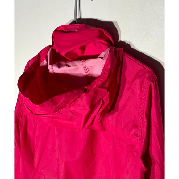 Columbia Women’s Rain Jacket XL Pink Lightweight Waterproof Windbreaker Hood - Picture 7 of 7